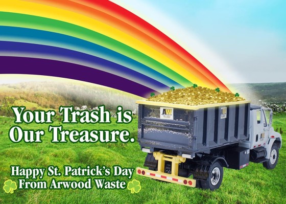St Patrick's Day - Arwood Waste - (888) 413-5105 Toll Free – Dumpster, Residential Roll Off Dumpster, Front Load Equipment, Commercial Dumpster, Construction Dumpsters and Demolition – Free Quote