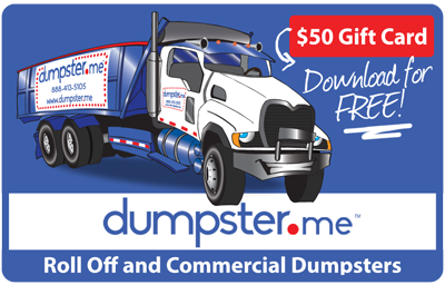 Dumpster.me Free $50 Gift Card - Arwood Waste